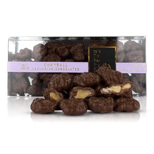 Nueces con Chocolate y con Leche, Bombones con nueces rellenos de chocolate belga, Caja Regalo de Chocolate Belga, Mini Chocolates, nueces peladas con chocolate de chamball exclusive chocolates