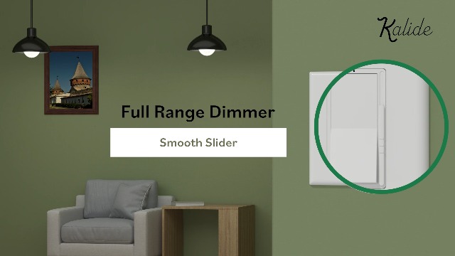 Image of TOPGREENER Dimmer Light Switch, LED Dimmer Switches for 300W Dimmable LED /CFL Lights and 600W INC /HAL Bulbs, Single Pole /3-Way,Neutral Wire Not Required, Wall Plate Included, UL Listed, 2 Pack,White