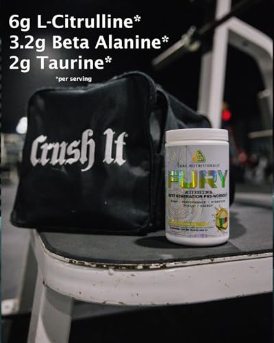 Image of Core Nutritionals Fury V2: Pre-Workout Powder to Maximize Performance in The Gym W /Zum-XR Caffeine, L-CItruline, and Alpha GPC (40 Scoops) (Tropic Thunder)