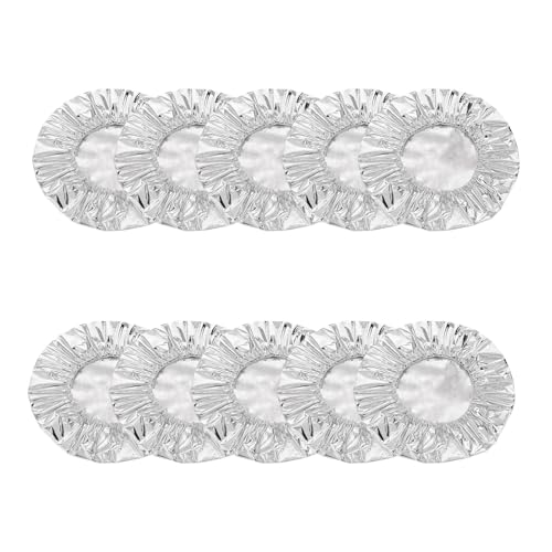 Bothyi Aluminum Foil Bowl Cover Food Wrap Kitchen Tools Fresh Keeping Bowl Lids Food Storage Covers for Home Camping Kitchen Picnics, 10Pcs