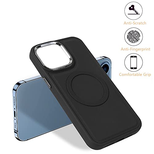 Coque iPhone 12 Pro noire avec support carte pour charger sans fil en voyage