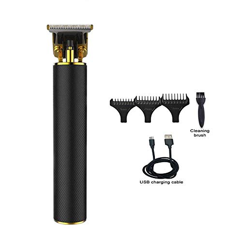 2020 New Electric Pro Hair Clippers, Cortapelos Sin Cable Con Cuchilla En T Trimmer Hair Trimmer, Para Hombres Use Machine Salon Detail Beard Shaver Barber House (Black)