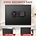 4.6 Cuft Heavy Duty Biometric Safe Box, Home Safes Water Fireproof, Large Document Safety With Dual alarms, Digital Security Safety Box for Money Jewelry Firearm Medicine