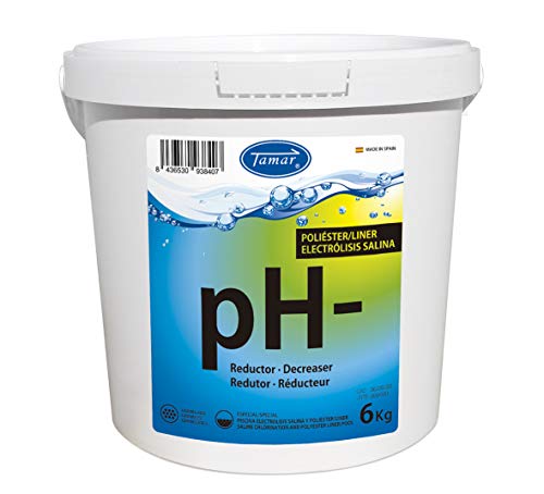Tamar Reductor pH Poliester/Liner y Electrolisis Salina, regulador de pH 6 Kilos