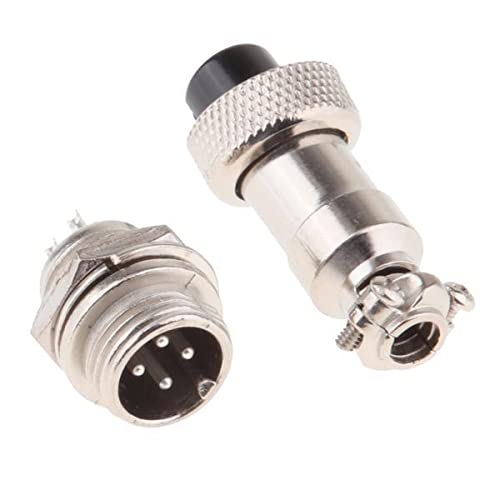 Bnf® 2xPair GX12 4Pins Waterproof Male Female Panel Metal Aviation Wire Connector Consumer Electronics | TV Video & Home Audio | TV Video & Audio Accessories | Audio Cables & Interconnects-image-24