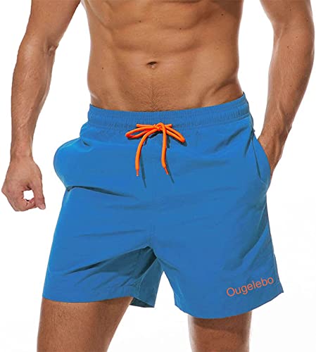 Ougelebo Badehose Herren Badeshorts Herren Kurz Männer Schnelltrocknend...