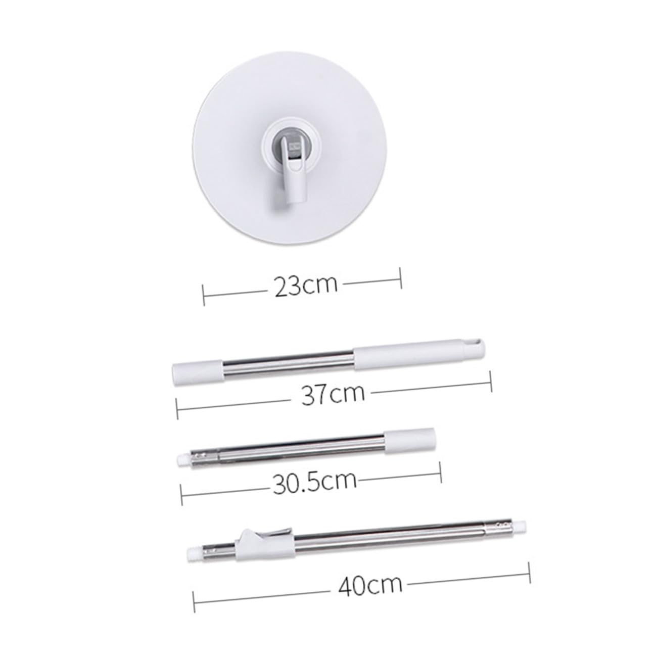 Veemoon Fregona Giratoria de Microfibra Absorbente Mopa Húmeda para Limpieza de Diseño Desmontable y Duradero para Azulejos y Almacenamiento Fácil y Mopa Rotativa