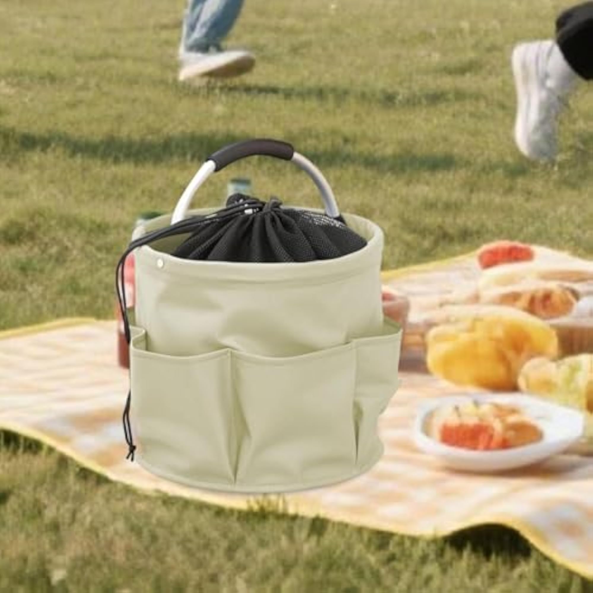 Picnic Basket Foldable Grocery Basket for Outdoor
