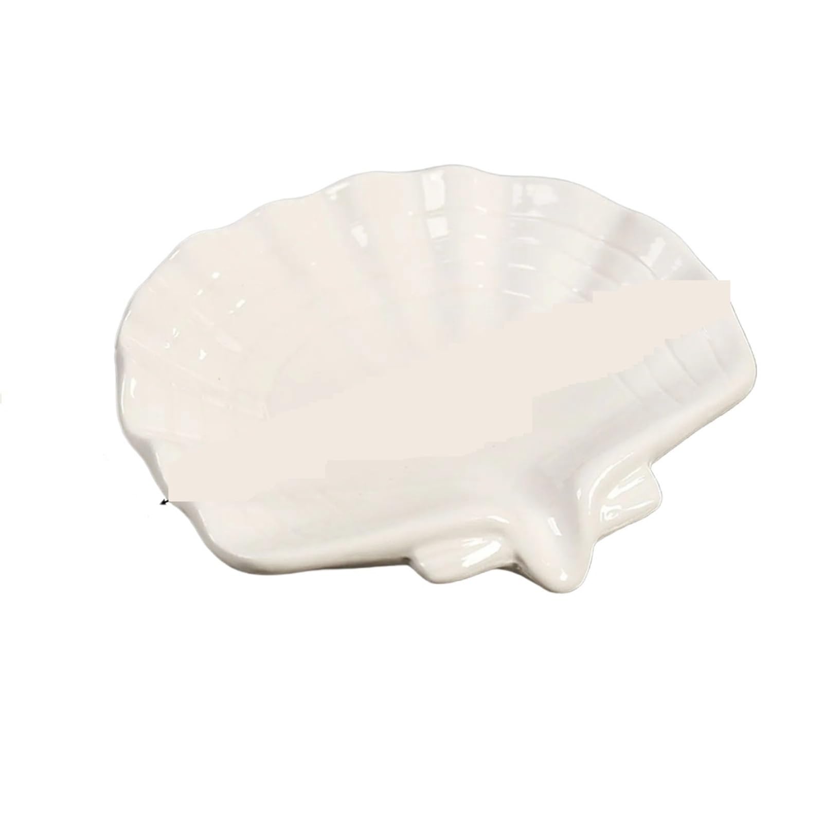 Jfnklfg Style2 Conch White Ceramic Soap Dish Ceramic Soap Dish Drain Tray
