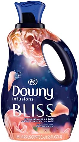 Downy Infusions Laundry Fabric Softener Liquid, Bliss, Sparkling Amber & Rose, 56 Fl Oz Downy Infusions Laundry Fabric Softener Liquid, Bliss, Sparkling Amber & Rose, 56 Fl Oz