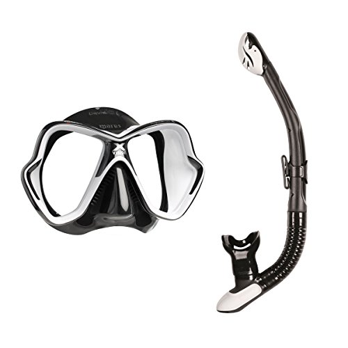 Mares X-Vision Liquidskin Ergo Dry conjunto de máscara y tubo en color negro y blanco