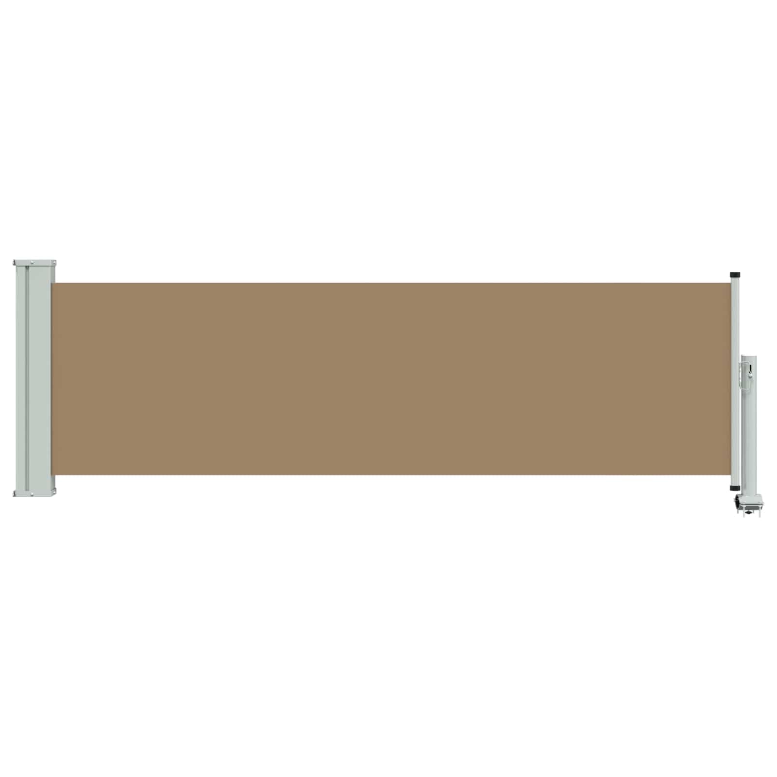 vidaXL Side Awning 100% polyester iron steel, Adjustable Awning, Garden Cover, Patio Barrier, Outdoor Curtain, Wind Protector, Privacy Screen, Modular, Sun Shield