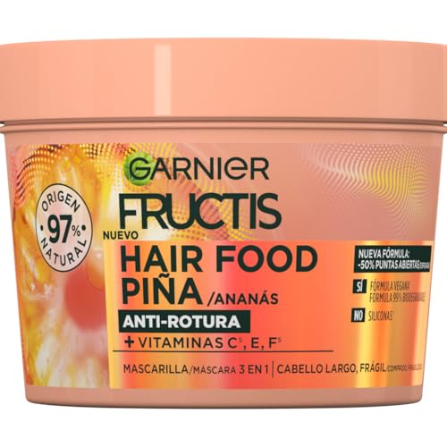 Garnier Fructis Hair Food Mascarilla Capilar Piña, 400ml