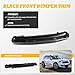 Jecoupoon Black Front Black Bumper Number Plate Cover Compatible with 2014-2018 Mini F55 F56 F57 51117337791