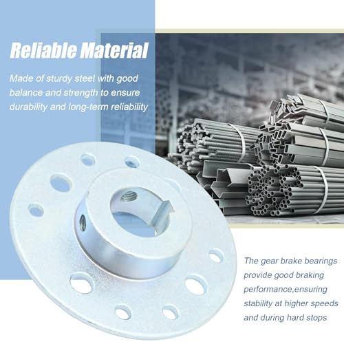 laffoonparts 3/4 Inch Bore and 3/16 Inch Keyway Go Kart Sprocket Brake Hub Kit, Steel Sprocket Hub with Hardware Kit for Mini Bike Dune Buggies Drift Trike Heavy Duty Go Kart Cart