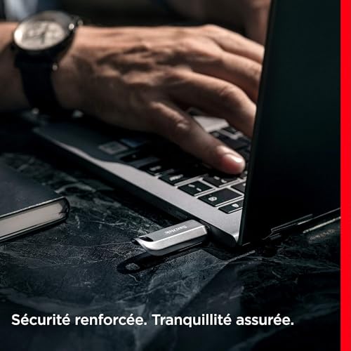 SanDisk 64 Go Ultra Luxe Clé USB Type-C, USB 3.2 Gen 1 avec Finition Haut de Gamme en métal, jusqu'à 300 MB/s
