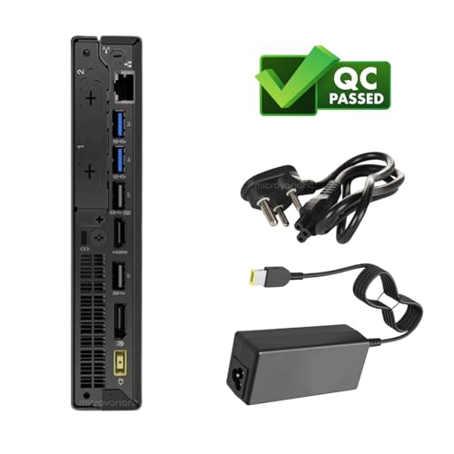 Image of Think Centre Tiny PC | Core i5-9Th Gᥱn, 8GB DDR4 RAM, 256GB SSD, Windows 11 Pro, with BT+WiFi Dongle, HD Graphics, USB 3.0 + Type C, (1 Year Brand Warranty)