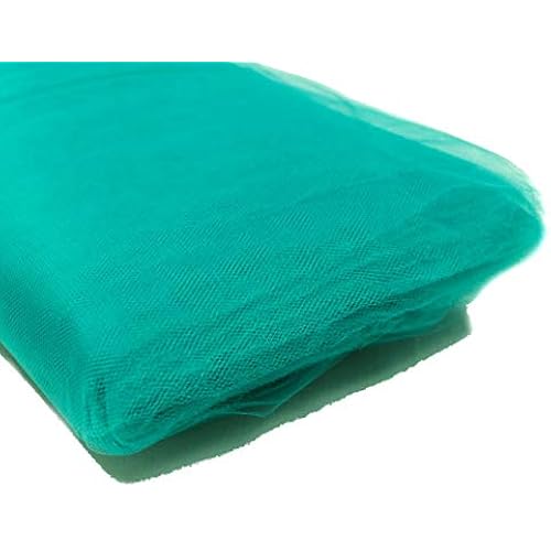 54" by 40 Yards (120 ft) Fabric Tulle Bolt for Wedding and Decoration (Jade)