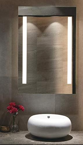 Mirrors and More 24x30 Vanity Mirror with Lights - Led Mirror for Bathroom - 2 Way Mounted Wall Mirror (Vertical & Horizontal) - Lighted Bedroom Mirror with Touch Screen Anti Fog Mirror for Shower