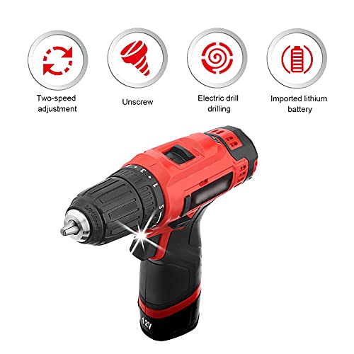 Elektrowerkzeug Wiederaufladbare Handbohrmaschine Lithiumbatterie Bohrmaschine Pistolenbohrmaschine Elektrodreher… – Bild 6