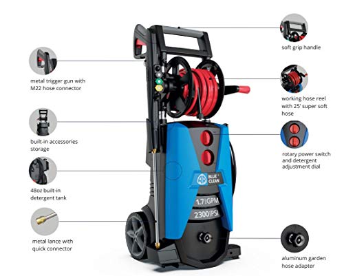 image for AR Blue Clean BC390HSS New Electric Pressure Washer 2300 PSI, 1.7 GPM,
