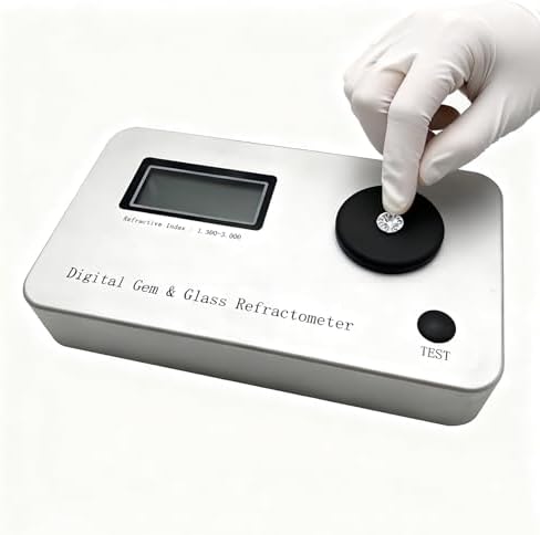 Gemstone Refractometer – Professional Digital Gem Tester for Jewelry, Gemstone, Ruby, Jadeite, Sapphire, Diamond, and Lab Use