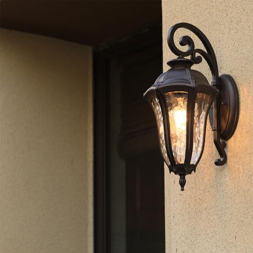 Lampes murales extérieures rétro CONERY en aluminium durable avec douille E27