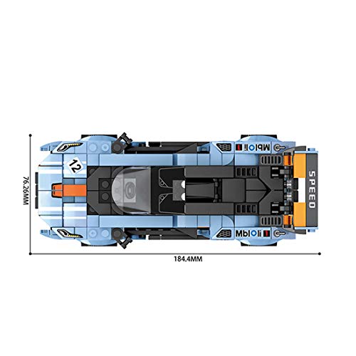 PARIO 292Teile Custom Sportwagen Modell Auto Modellbau Set MOC Bausteine Spielzeug, kompatibel mit Lego – Bild 6