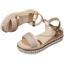 Women Platform Sandals Espadrilles Casual Ankle Strap Wedges Dressy Summer Shoes