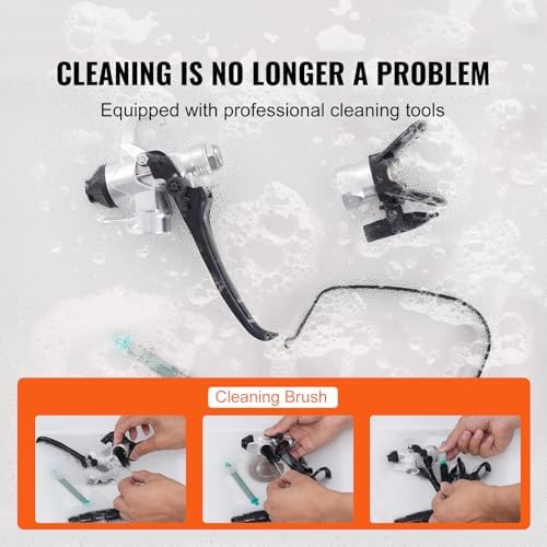 Uargd 750W Electric Airless Paint Sprayer, 3000PSI High-Performance Handheld Sprayer for Smooth and Precise Painting on Interiors, Exteriors, Furniture, and Fences — view 6