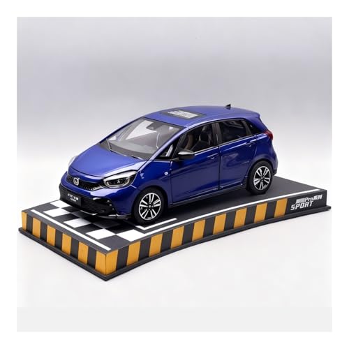 SHAYANZI Metal Vehicles Toys 1:18 for Honda Fit FIT 2023 GR3 Alloy Fully Open Toy Car Model (Blue)