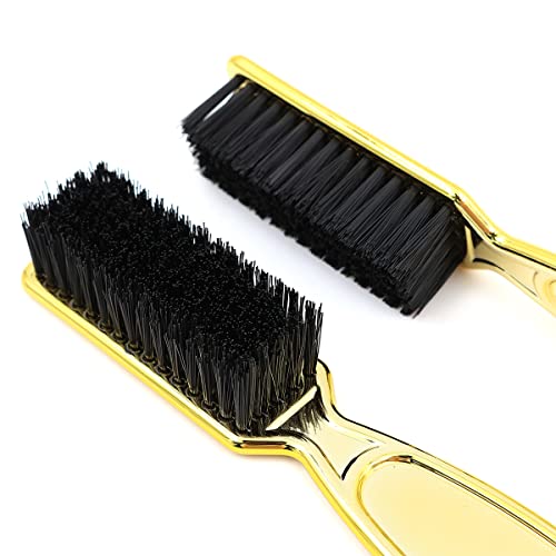 Namvo 2-teilige Nacken-Staubbürste, Salon-Friseur-Gesichts-Staubwedel-Friseur-Haarschnitt-Kehrbürste zum Reinigen des Haarschneidens