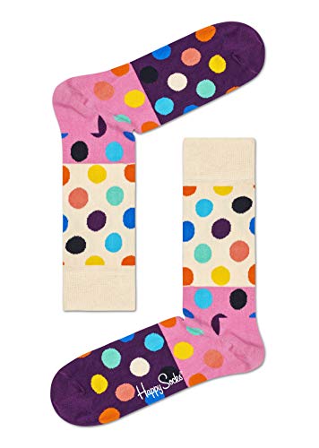 Happy Socks Gift Boxes For Men, Women | Colorful, Fun, Unique, Themed Patterns | Premium Cotton Sock In 2 Sizes 9-11, 10-13 (Dot, 4 Pack) #TOP4