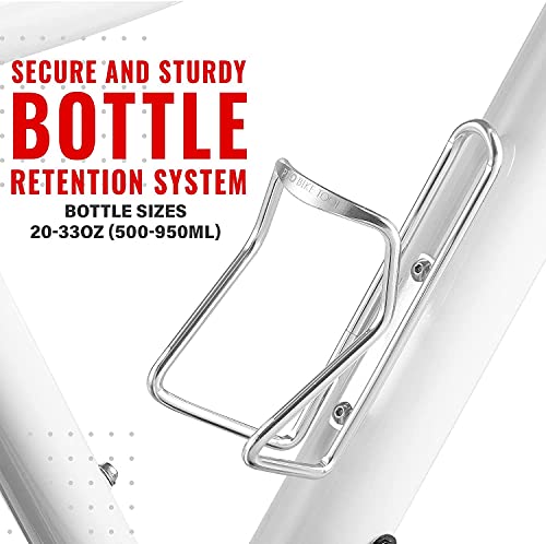 Pro Bike Tool Bike Water Bottle Holder, Lightweight, Strong Aluminum Bicycle Water Bottle Cage In A Modern Tubular Design, Bike Bottle Holder For Road And Mountain Bikes (Mtb) - Universal Bottle Cage #TOP3