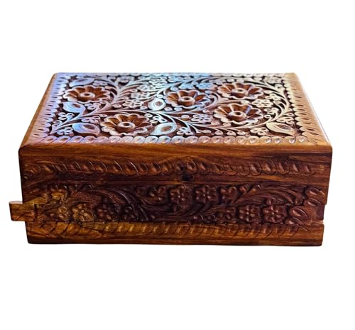 Handmade Secret Lock Rosewood Jewelry Box
