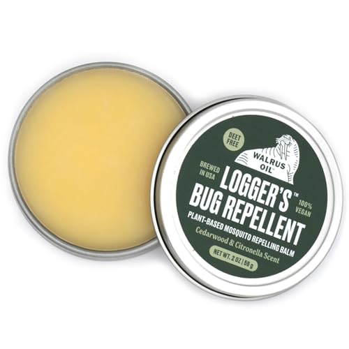 WALRUS OIL - Logger’s Bug Repellent, 2 oz Plant-Based Mosquito Repelling Balm with Cedarwood & Citronella, Deet Free, 100% Vegan