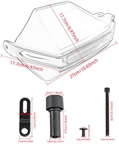 Motorbike Handguard Handle Protection Shield Motorcycle Motocross scooter Windproof Handlebar Hand Protection Protective Equipment- Black