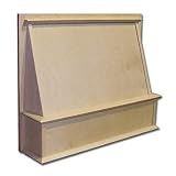 Castlewood Shaker Style Range Hood Front (H 30" | W 30" | D 7-1/4") with Ventilator/Liner - Maple (No Ventilator/Liner)