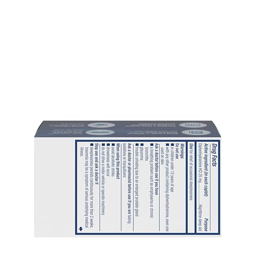 Tylenol Simply Sleep Caplets, 25 mg Diphenhydramine HCl, 100 Count - image 8