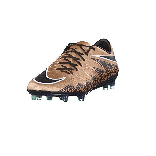 Nike Men's Football Boots, Brown Black Green White MTLC Brnz Rd Blk Grn GLW White, 8 US