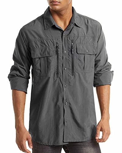 MAGCOMSEN Wanderhemd Herren UV 50 Hemden Outdoor Sommer Shirt UV-Schutz...