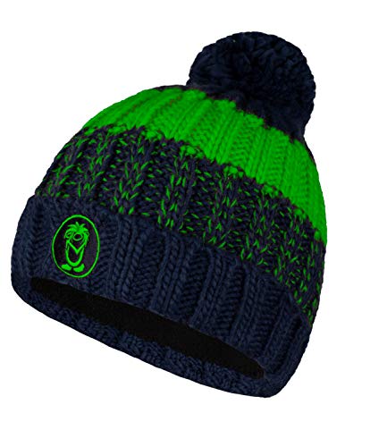 Trollkids Gestrickte Mütze Troll, Marineblau/Hellgrün, Größe 6-12 Years;52-56cm Cover