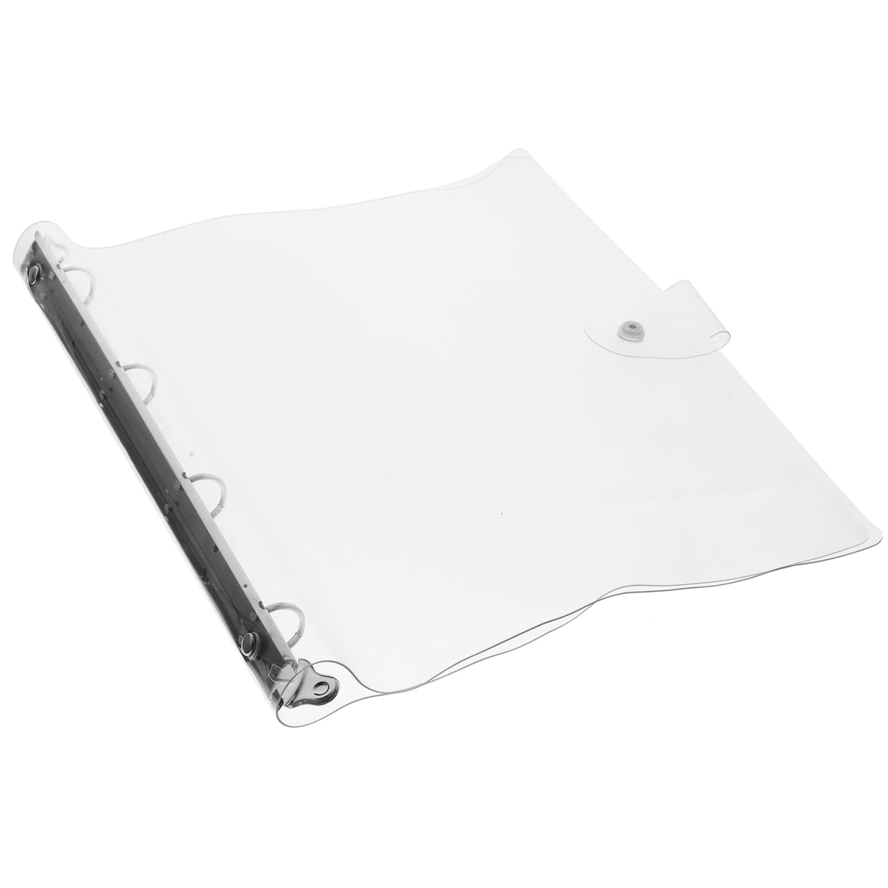 Healeved Transparentes A4 Ringbuch Notebook Cover Aus Kunststoff Mit 4 Ringen Für Büro Und Schule Notizbuch Hülle Schützt Planer Und Dokumente Einfach Zu Öffnender Ringordner Organizer