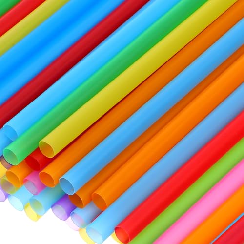 Pitillos planos desechables de plástico 600 pcs multicolor miniatura 3