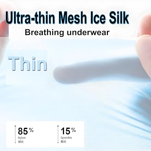 Men's Thong Underwear Sexy Ice Silk Glossy G String Male Athletic Thongs T Back For Men Soft Breathable Stretch Bikini Briefs2