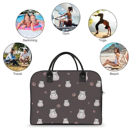 Cats Paw Women's Shoulder Bag Cross-Body Handbag Lightweight Weekend Travel Carry-On Gym Bag4