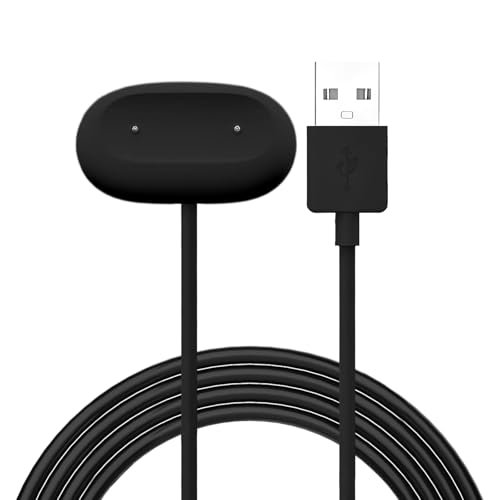 �yHUKWIMO�zFor Google �X�}�[�g�E�H�b�` �[�d�P�[�u�� Google Fitbit Air �Ή� �[�d�P�[�u�� �[�d�� ���C�����X�[�d �����ϋv �g�т��₷�� �y�� USB-A �}�O�l�b�g���[�d��(1�{,�u���b�N�j