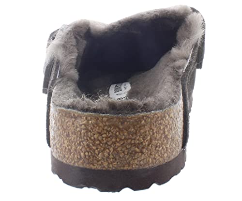 Image of Mocha Suede Boston Shearling by Birkenstock | Comfort Shoes