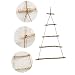 Lsydgn Escalera Cuerda Navidad Madera Madera decoración Cuerda Escalera Escalera Colgante decoración...
