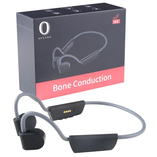 OFUSHO Bone Conduction Headphones, Open Ear Bluetooth Headphones, Wireless Headphones Sports Earphones